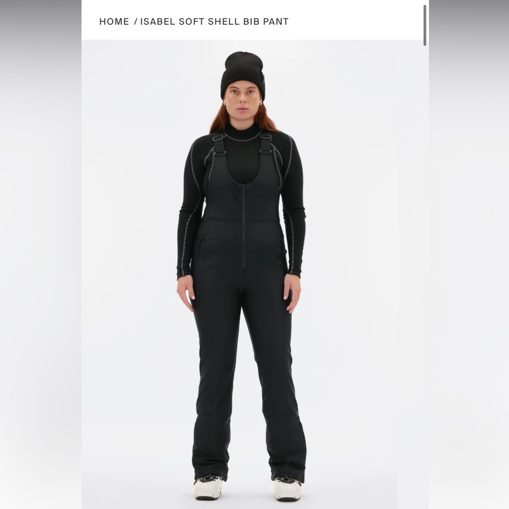 Halfdays Isabel Soft Shell Bib Pant - Black